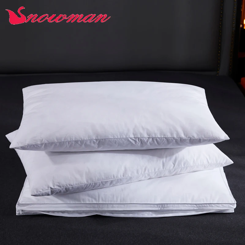 Hot Sale 100%Cotton Down Proof Cloth 5 Star Hotel Duck Feather Down Pillow