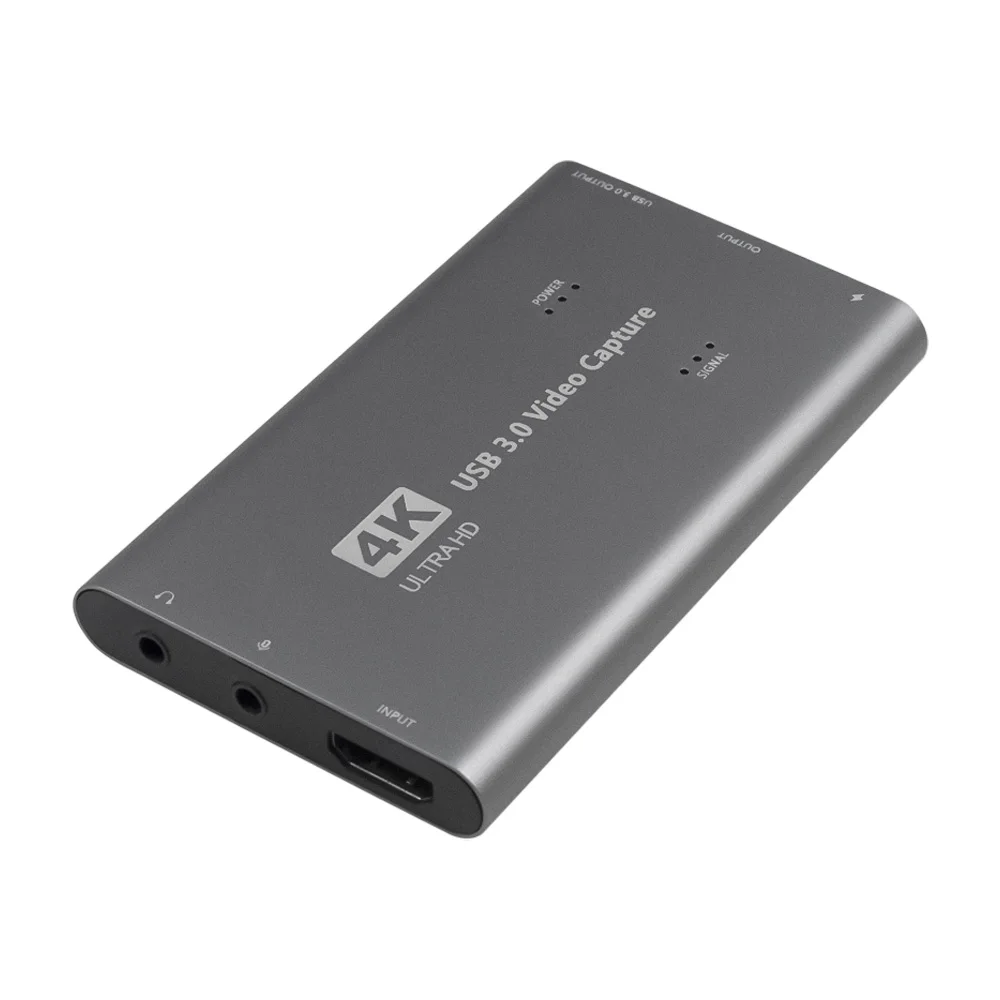 4K USB3.0 HDMI Video Capture Card  with power line Screen Record  1080P 60FPS Game Capture PS3/4 Set Top Box Device