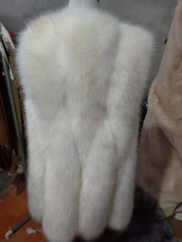 Каплеобразный жилет из искусственного лисьего меха, женский жилет из искусственного меха, заводская цена, Шэньчжэнь Лили Чэн