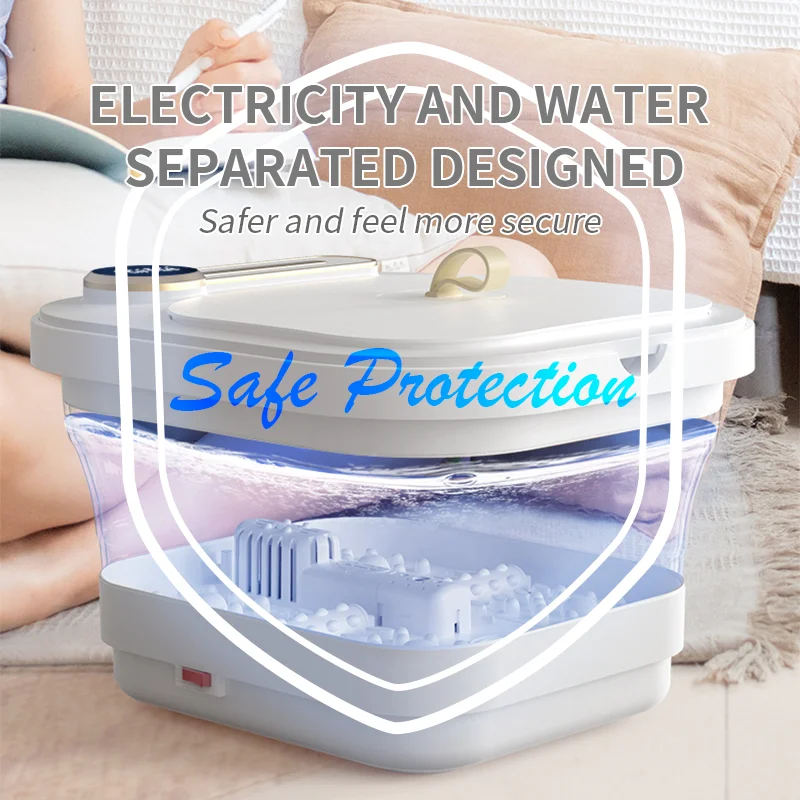 KIKI NEWGAIN Wholesale Electric Portable Foldable Foot Spa Massager Folding Foot Bath