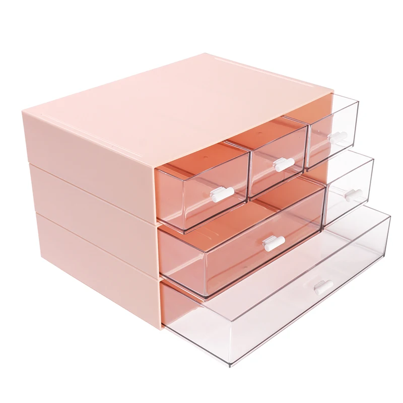 Comix оптовая продажа Многофункциональный пластиковый ящик для хранения косметики для макияжа офисный стол канцелярские принадлежности Органайзер Ящик
