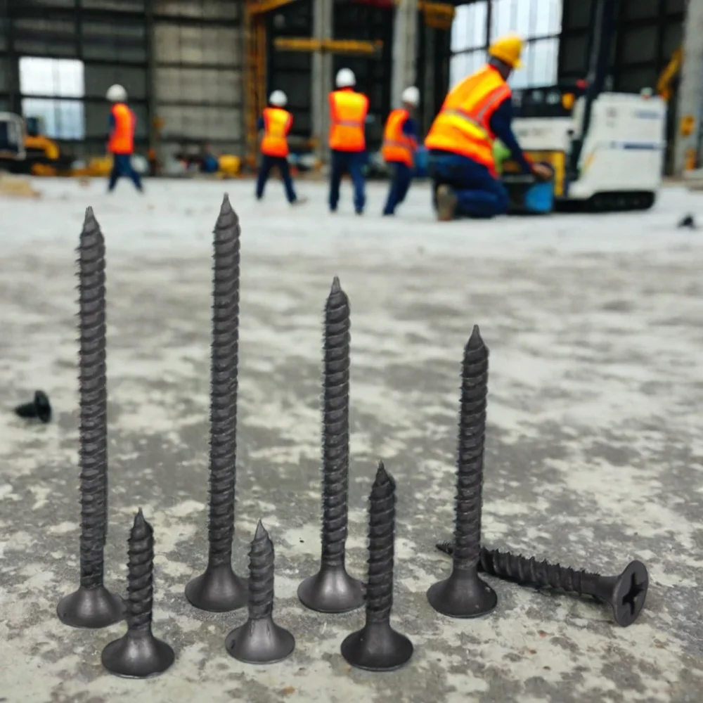 M3.5 flat head self-tapping hard black cross gray phosphorus drywall screws wood screws