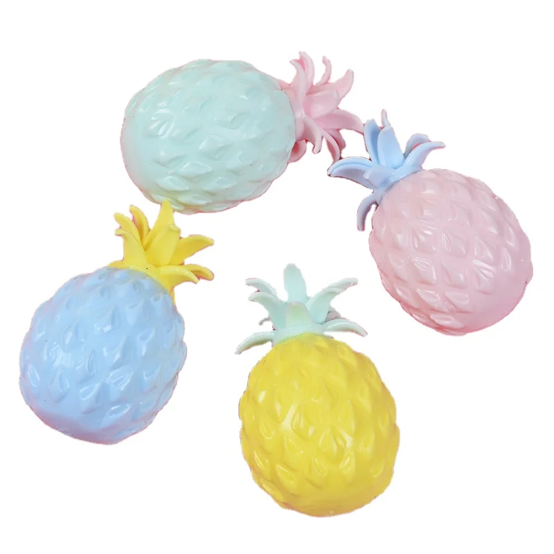 4 Color Pineapple Shaped Toy Stress Relief Ball Fidget Sensory Toys for Kids and Adult