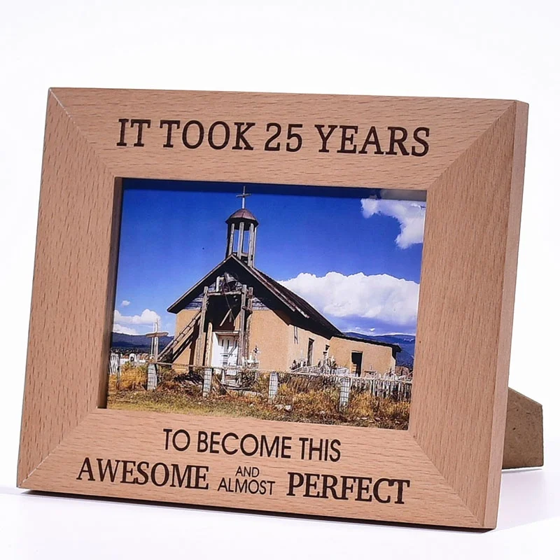 Hot selling 4x6 inch silk screen printing custom logo  picture frame high quality