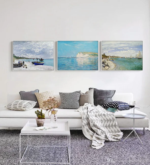 Высококачественная Репродукция картины Клода Моне известная картина импрессионизма серия Моне картины морской пейзаж