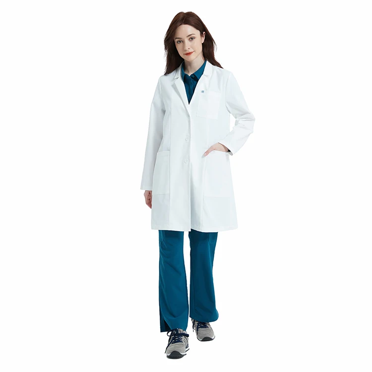 High End Doctor Lab Coat White Wholesale Hospital Medical Lab Doctor Coats Jacket Uniform for Female Doctors White Coat Lab