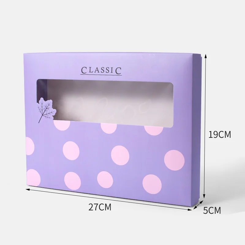 Wholesale Custom Fancy Ivory Paper Logo Printed Lingerie Boxes Bra Panties Underwear Paper Packaging Gift Boxes With Pvc Window