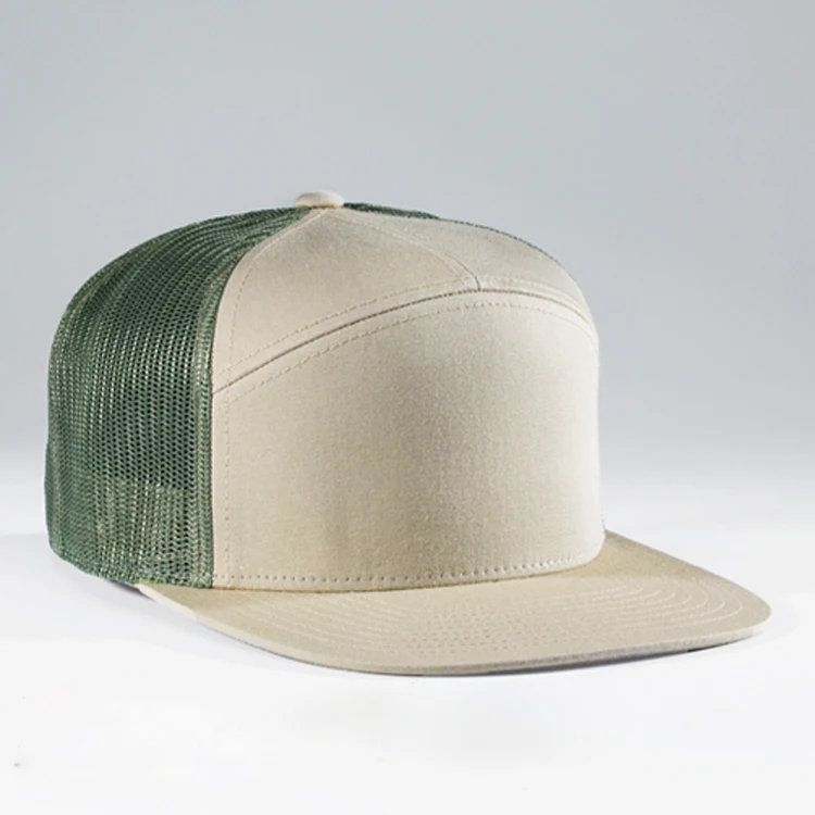 High Quality Custom Plain Blank 5 Panel Hat 7 Panel Cotton Twill &Mesh Trucker Caps Hat