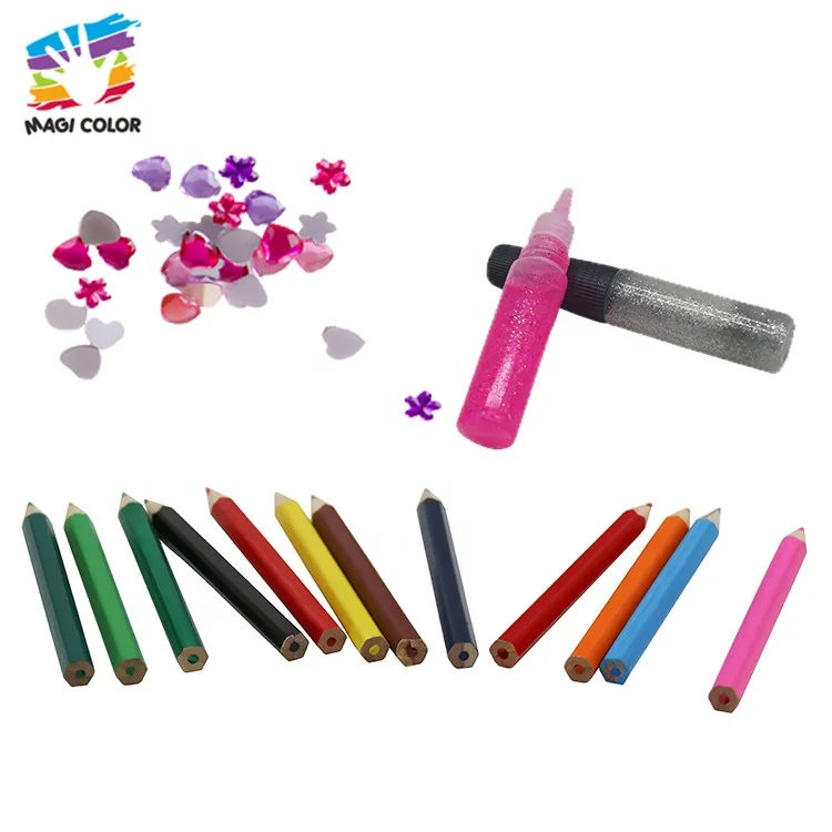 Ready To Ship coloful kids painting wooden diy toys with low price W03A078