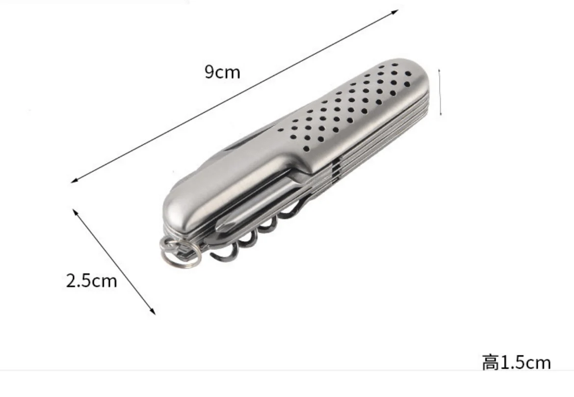 EDC Camping Mini Multi Function Tool Outdoor Gadget Item For Men Metal Survival Knife Folding Tool Knife