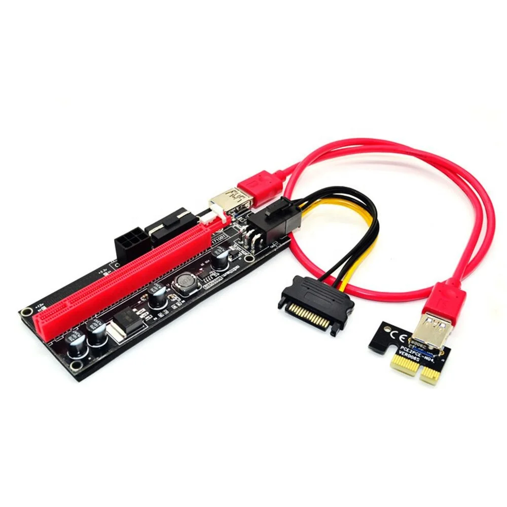 Заводской 2021 VER 009S PCI-E 1X to 16X LER 009 расширитель карты PCI Express адаптер USB 3 0 кабель питания pcie riser 009s