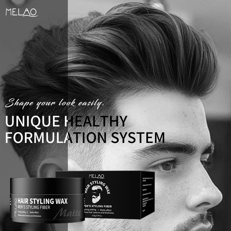 Custom Logo Hair Gel Wax Edge Control Hair Styling Wax Products For Mens
