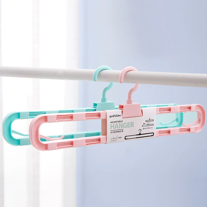 Multifunctional telescopic Hanger Home Clothes Towel Hangers For Coat and Pants Coat Clothes Hanger