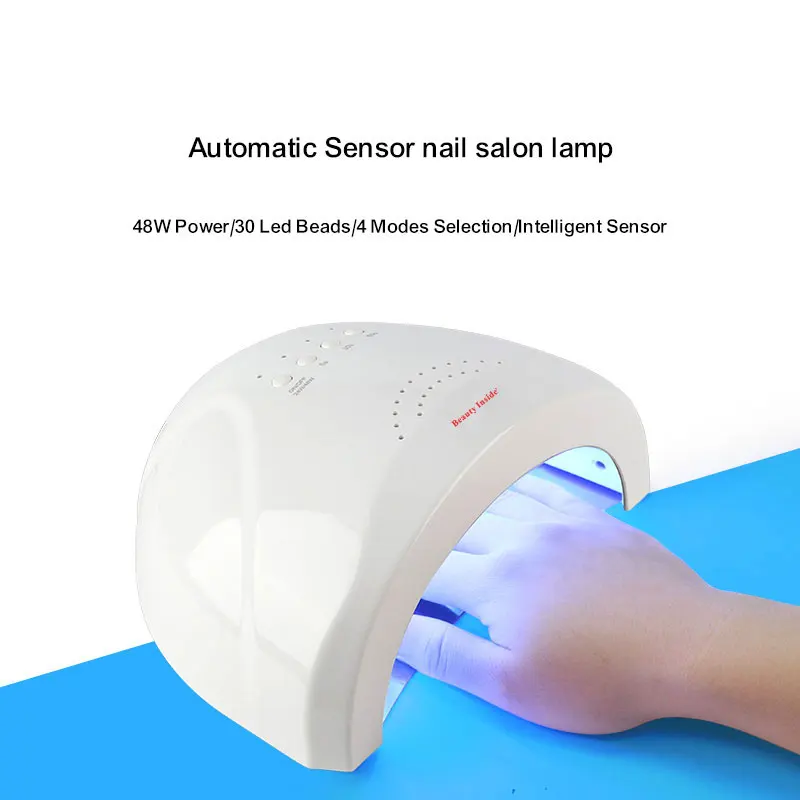 
Nail Lamp 48w UV Led Lamp Gel Polish Automatic White Color Drying LED UV Nail Gel Electric Nail Dryer 
