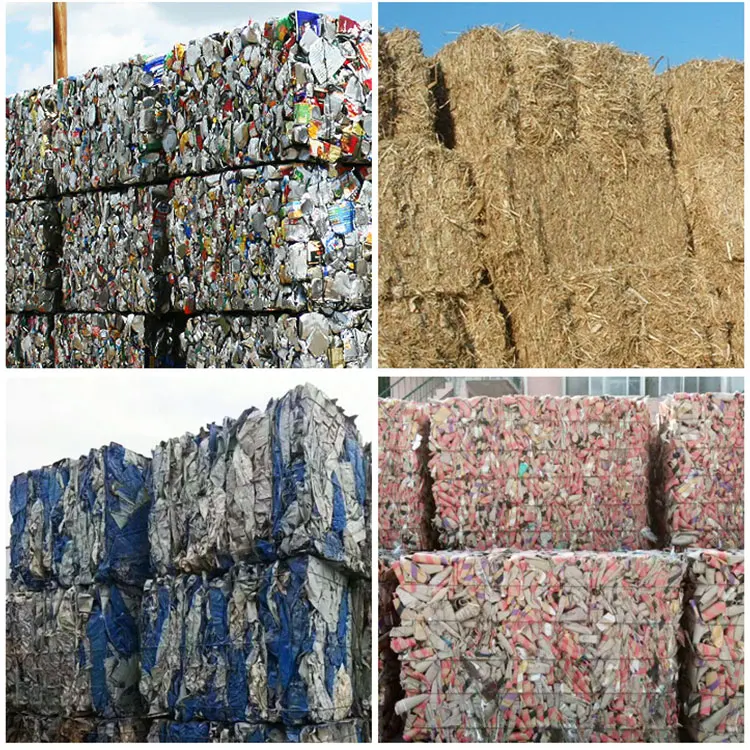 Automatic horizontal balers for waste paper/cardboard hydraulic baler machine/horizontal baling press machine