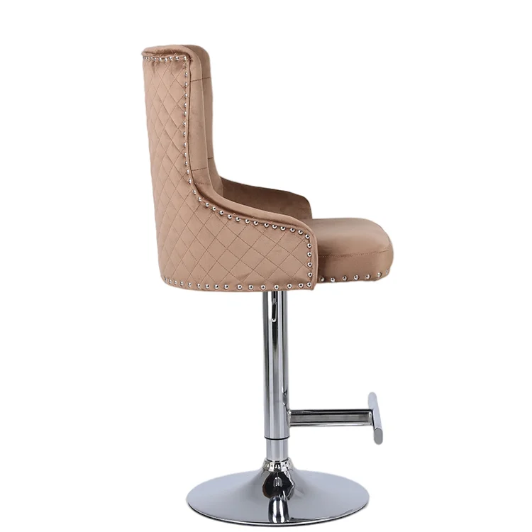 Wholesale China Supplier popular fabric swivel bar stool high chair