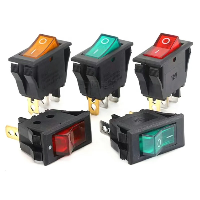 Wintai-tech KCD3 rocker switch t125 55 rocker switch 3 pin with led kcd3 t105 rocker switch