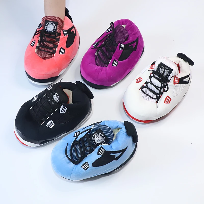 Fluffy House Home Shoes Yezzy Plush Slipper 2021 Pantoufle En Peluche Men Zapatillas Deportivas De Felpa Oversized Women Sponge
