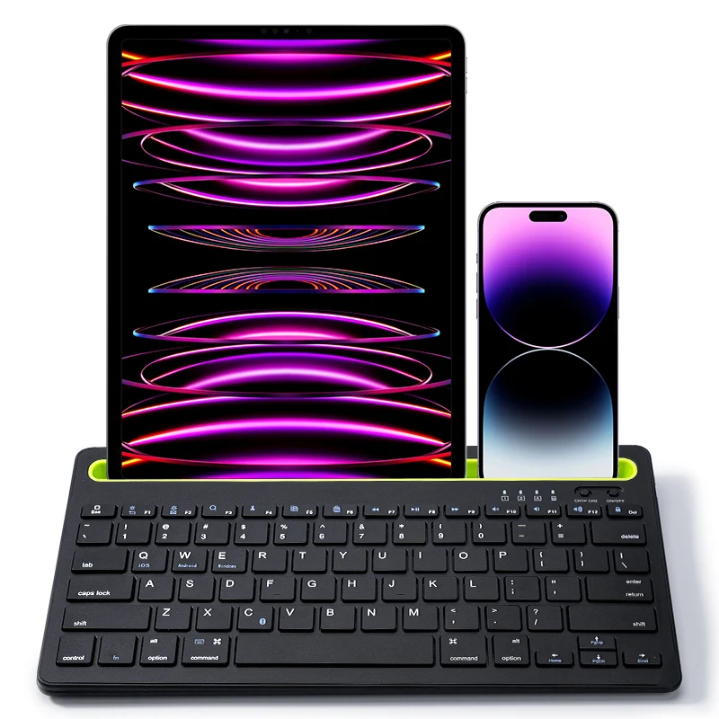 Wireless  bluetooth keyboard BT Keyboard For ipad Phone Tablet Rubber keycaps For Android ios Windows