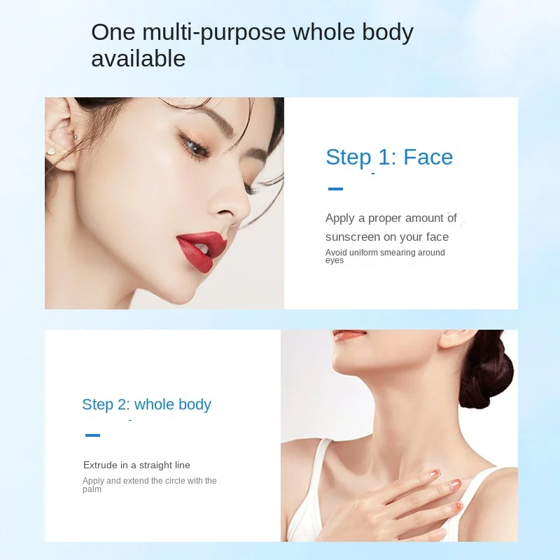 Self-isolating sunscreen cream whitening and UV protection, multiple sunscreen cream sunscreen spray 50 times PA+++