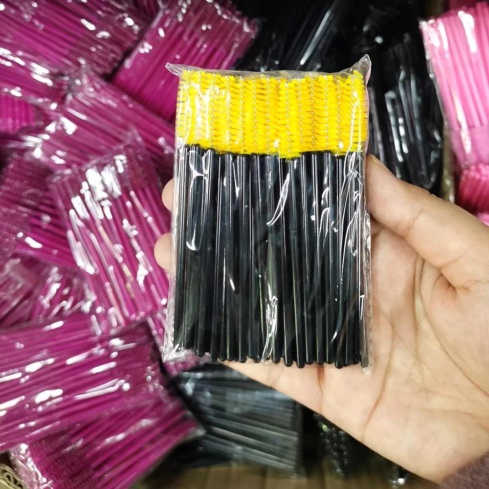 Lash Tape Soft Hair Eyelash Extension Tools Eyelash Extension Lash Brush Colorful Eyelashes Microfiber Double Sided Lash Brush