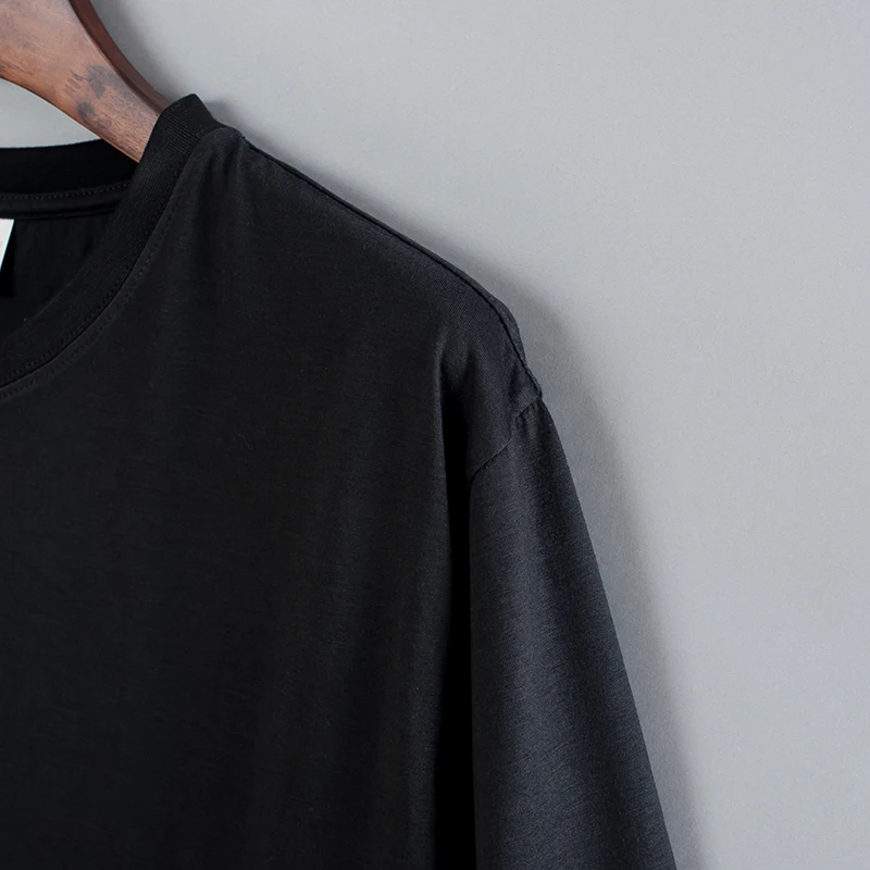 China Manufacturer 100% Cotton Mens T Shirt Short Sleeve Plain Black And White Tshirt For Men