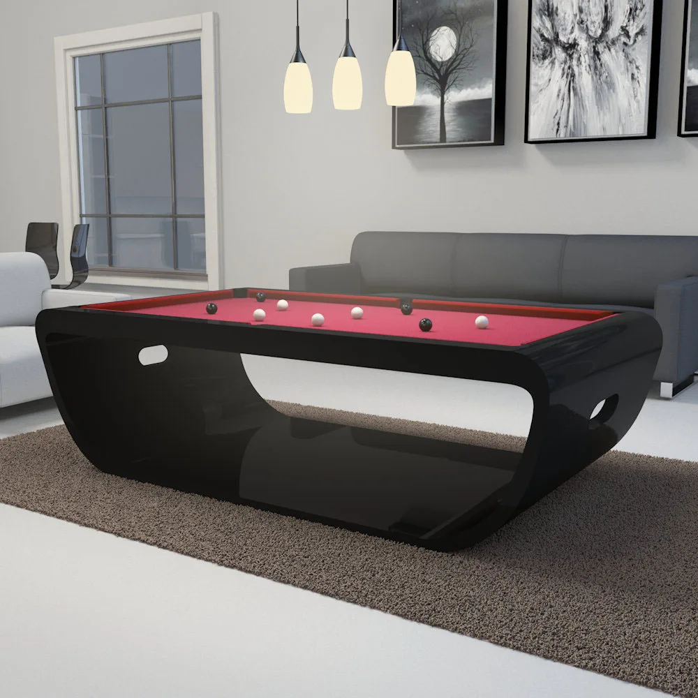 High-End Quality Durable Premium Solid Wood Billiard Table Unisex Semicircle Design Luxury Modern Slate 7ft 8ft 9ft Table