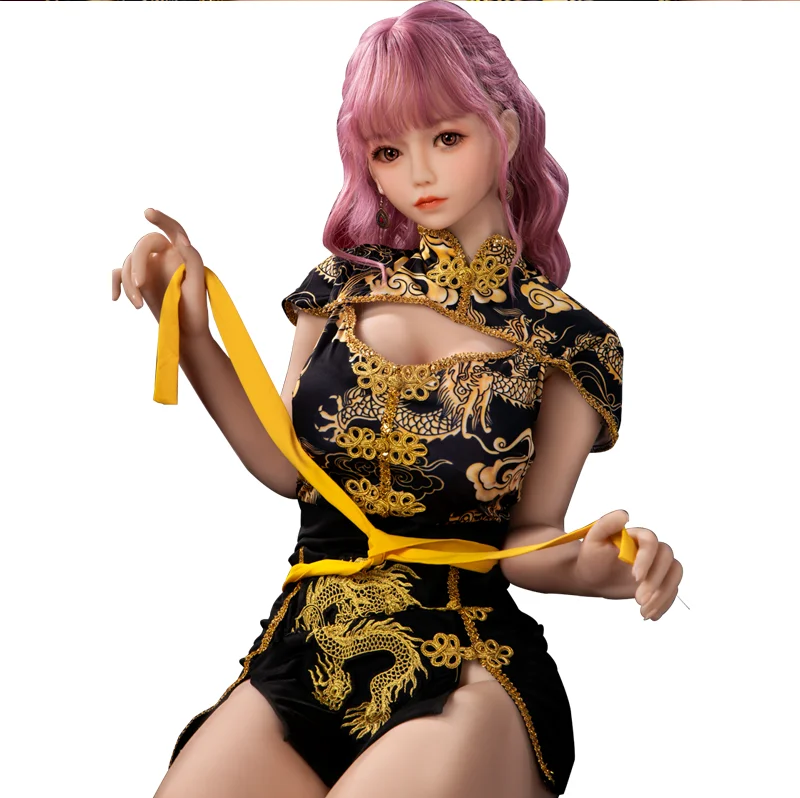 Взрослые мужские секс-игрушки кукла большая задница грудь Cheongsam фиолетовые волосы азиатская