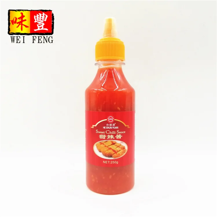 Factory HALAL Certificated 250ml Squeeze Bottle Hot Spicy Chilli Sweet Chili Sauce
