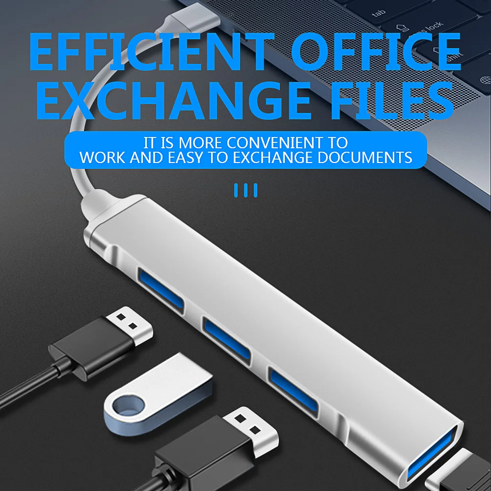 Suitable for Huawei ASUS Air14USB network cable adapter broadband converter Type-C laptop phones