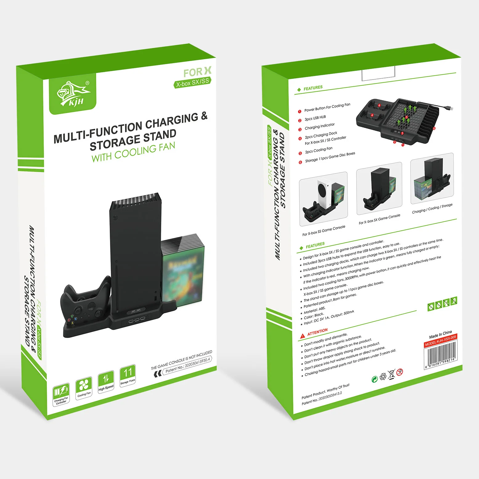  3 USB HUB аксессуары для игр охлаждающий вентилятор хранения консоль вертикальная подставка двойная зарядная станция Xbox серии X S XS