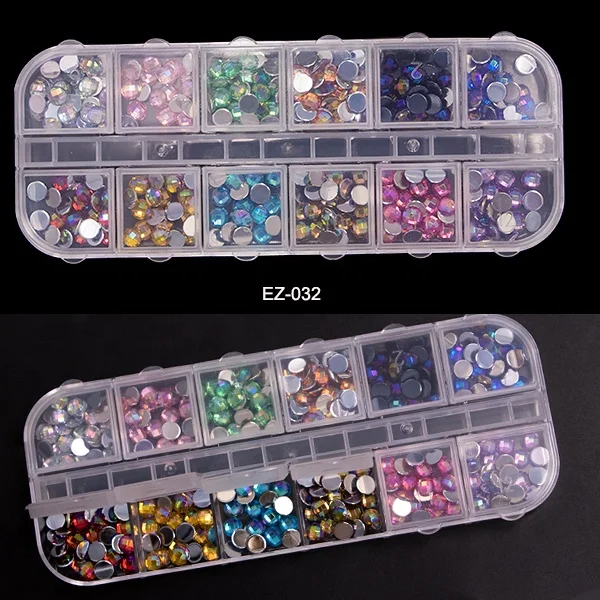 
Wholesale Coating Stones Crystal AB Nail Jewelry Beads Decoration 3D Nail Art Charms Decorations for Nail Art Design 