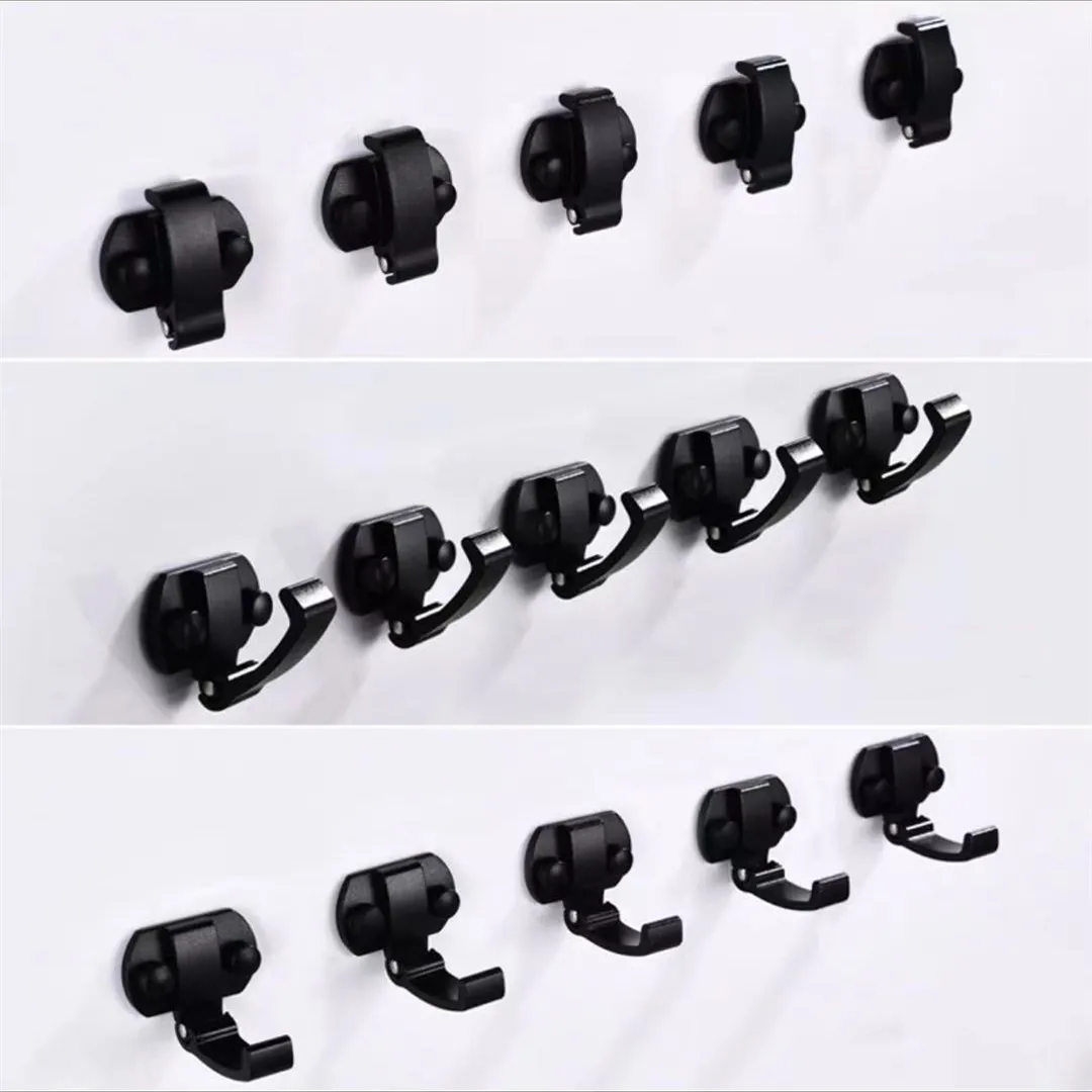 Black Nordic Decoration Coat Hook Wall-mounted Metal Living Room Closet Clothes Single Hidden