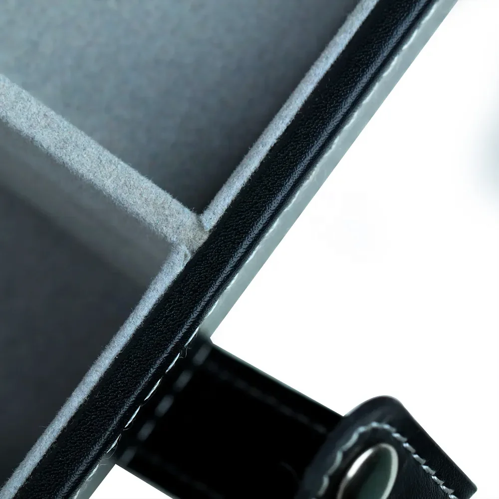 Customized Professional Poker Chip Box Luxury Durable Pu Leather Poker Chips Sets Storage Organizer