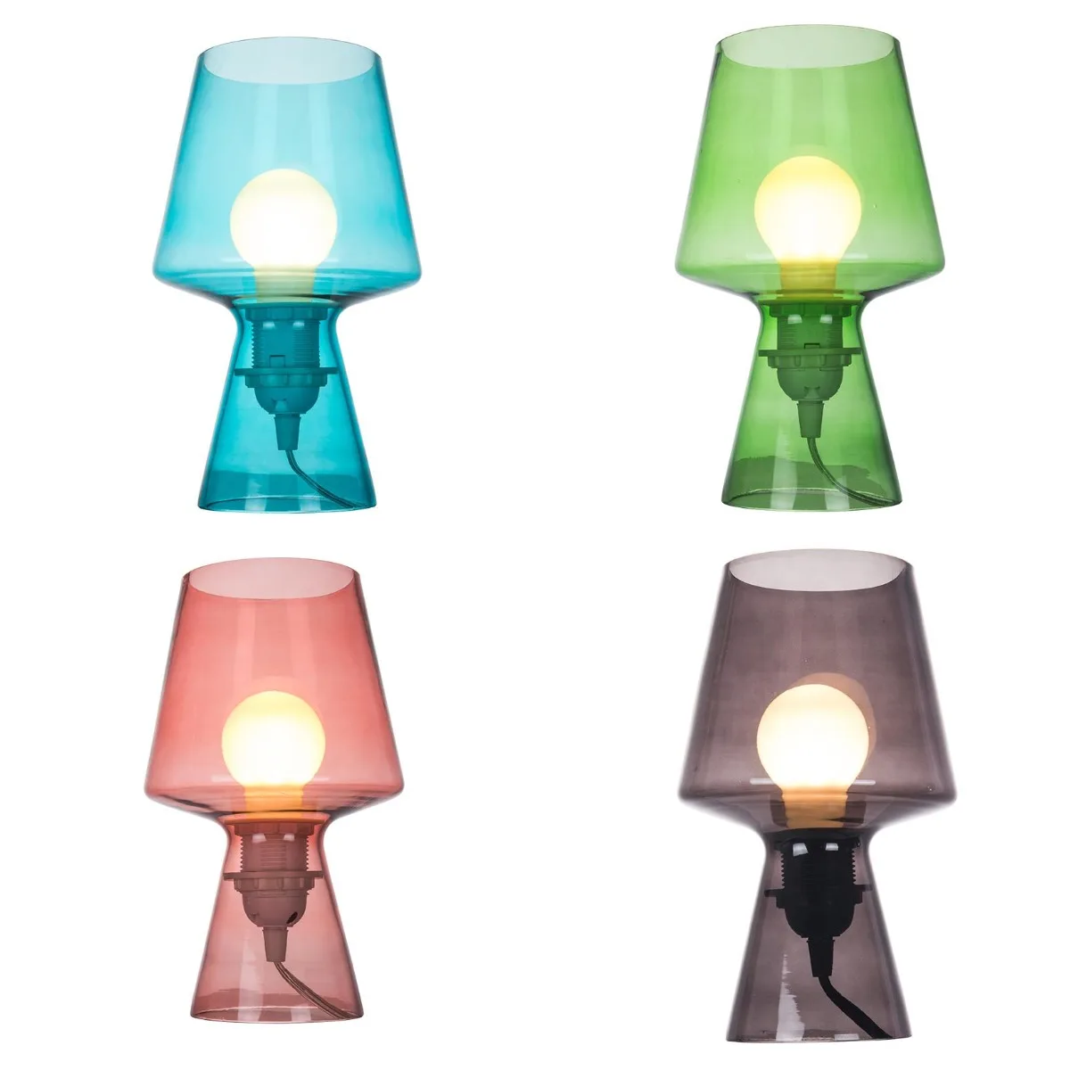 Luxury Glass Table Lamp Home Decoration Lighting Glass Mushroom Lamp Room Decorative Glass Lamp