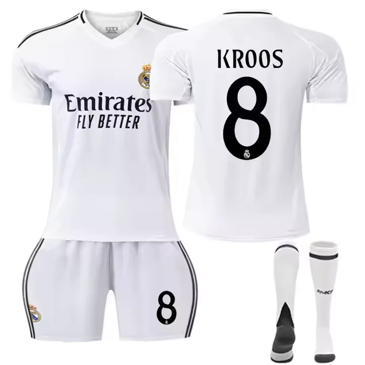 Soccer Jersey Madrids Football Shirt Mbappe Jr Bellingham Modric Camiseta Men kids Football Uniform /polyester /comfortable