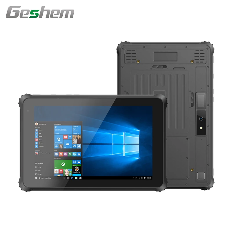 
10 inch IP67 win rugged tablet pc WiFi BT 4G LTE GPS and optional NFC 2D barcode scanner 1000 nits sunlight readable 