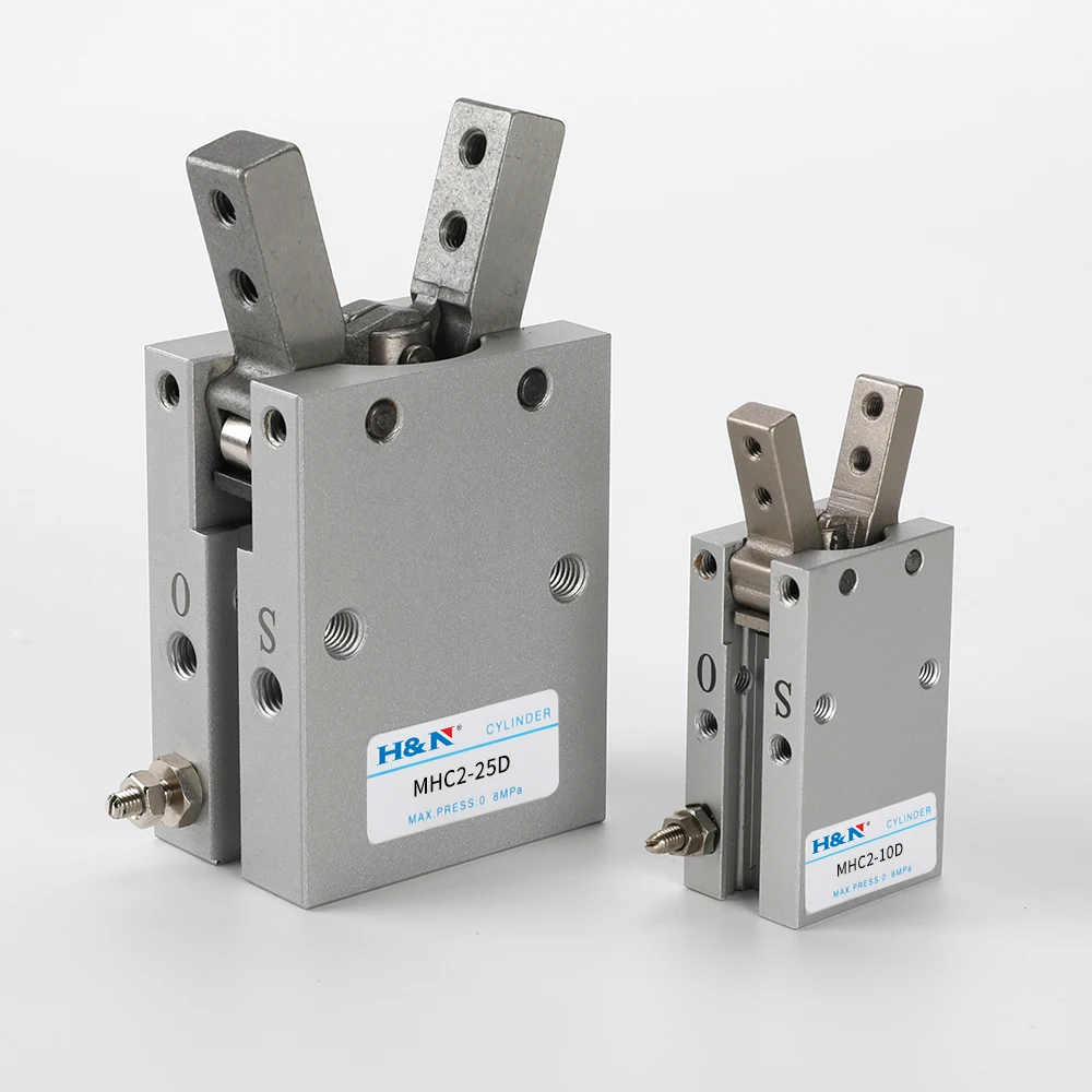 Air Cylinder Mini Pneumatic Parallel Finger Cylinder MHC2 Series single/double acting Cylinder