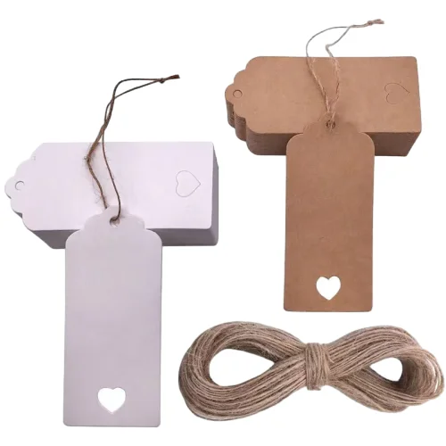 Recyclable Clothing Hang Tags Custom Logo Card Clothes Label Hangtag T-Shirts Jackets Shoes Printed Technique Special Paper