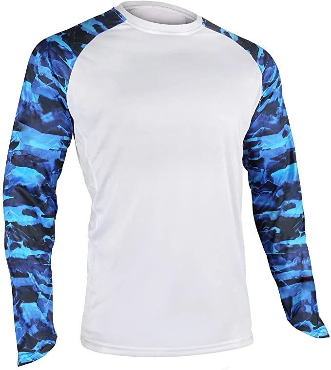 customized fishing shirts uv protection quick dry wholesale performance fishing shirt men long sleeve fishing t-shirts