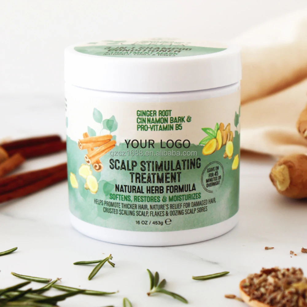 Private Label Natural Biotin Black Castor Oil Deep Conditioner Overnight Leave in Hair Conditioner Scalp Hair Loss Treatment