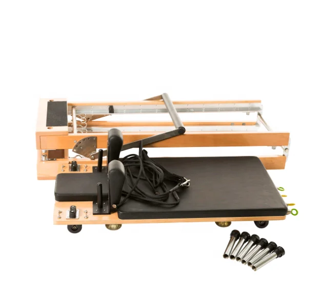 2020 Factory new foldable reformer wood pilates reformer equipment pilates
