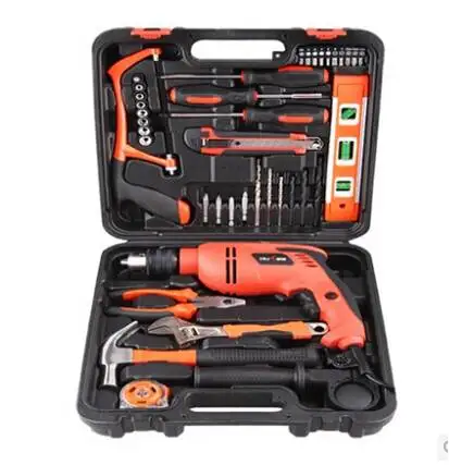 43PCS  Electronics Tool Kits Complete Hand Power Tool with Impact Electric Drill