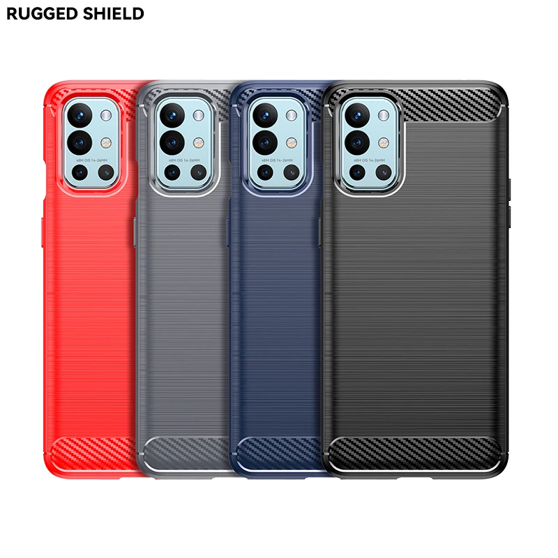 TPU Soft Carbon Fiber Coque For OnePlus 7t pro 8 Pro 9RT 10 Pro Rugged Shield  Back Cover For OnePlus Nord N20 5G Case