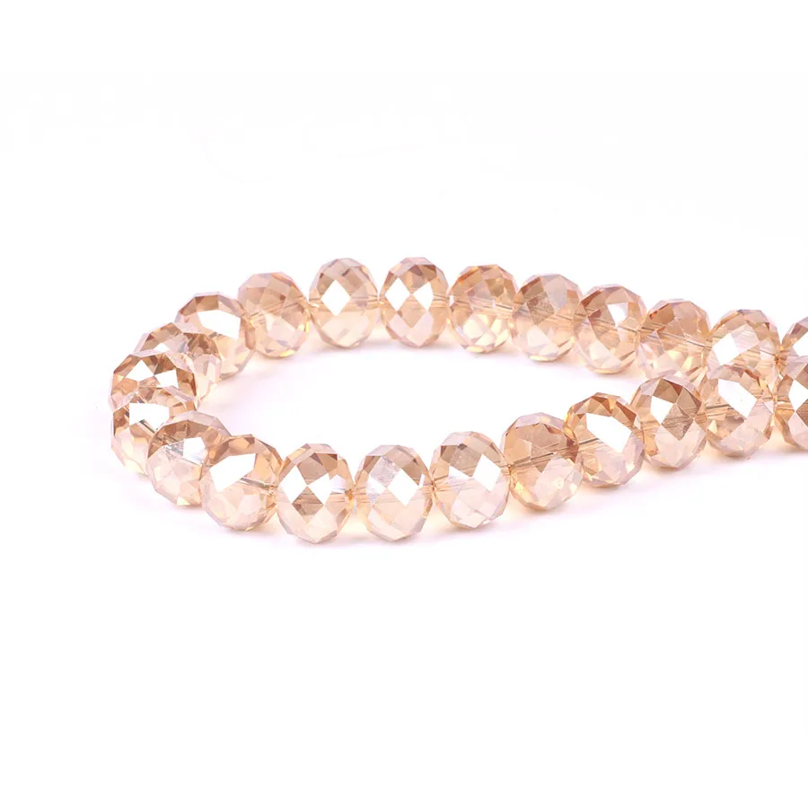 4MM Faceted Glass Rondelle Beads For Jewelry Making Adults Bulk Crystal Lampwork Beading Charm Bracelet DIY Crafts 130pcs/strand