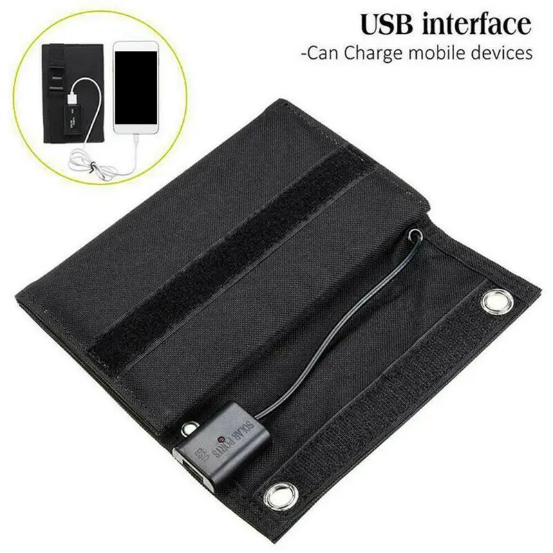 made in China Waterproof Portable Foldable 15W Sunpower Solar Panel Charger with 2 USB Port for Hiking Camping Outdoor