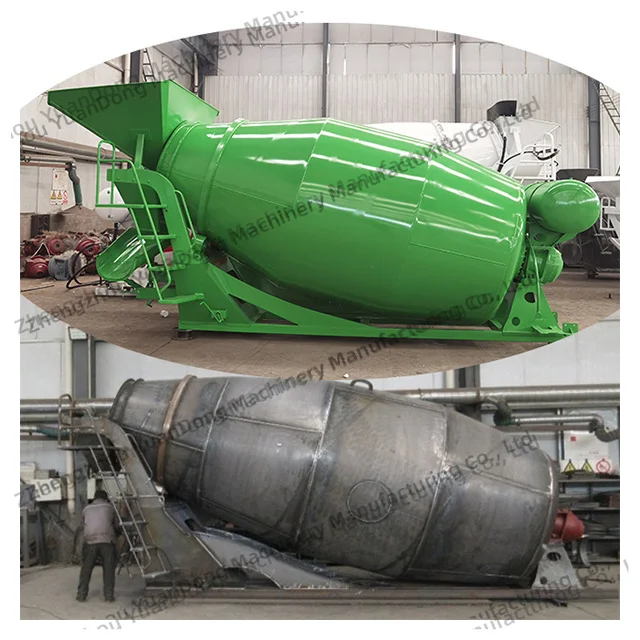 Diesel Engine 32HP Concrete Mixer Machine Tractor Trailer Trucks Automatic Self-loading Cement Mixer Machine