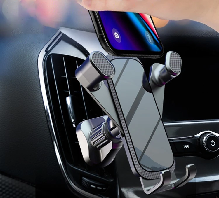 High Quality Hook Type Car Mount Car Vent Rotation Fixed Non-Gravity Clamp Mobile Phone Stand Navigation Stand