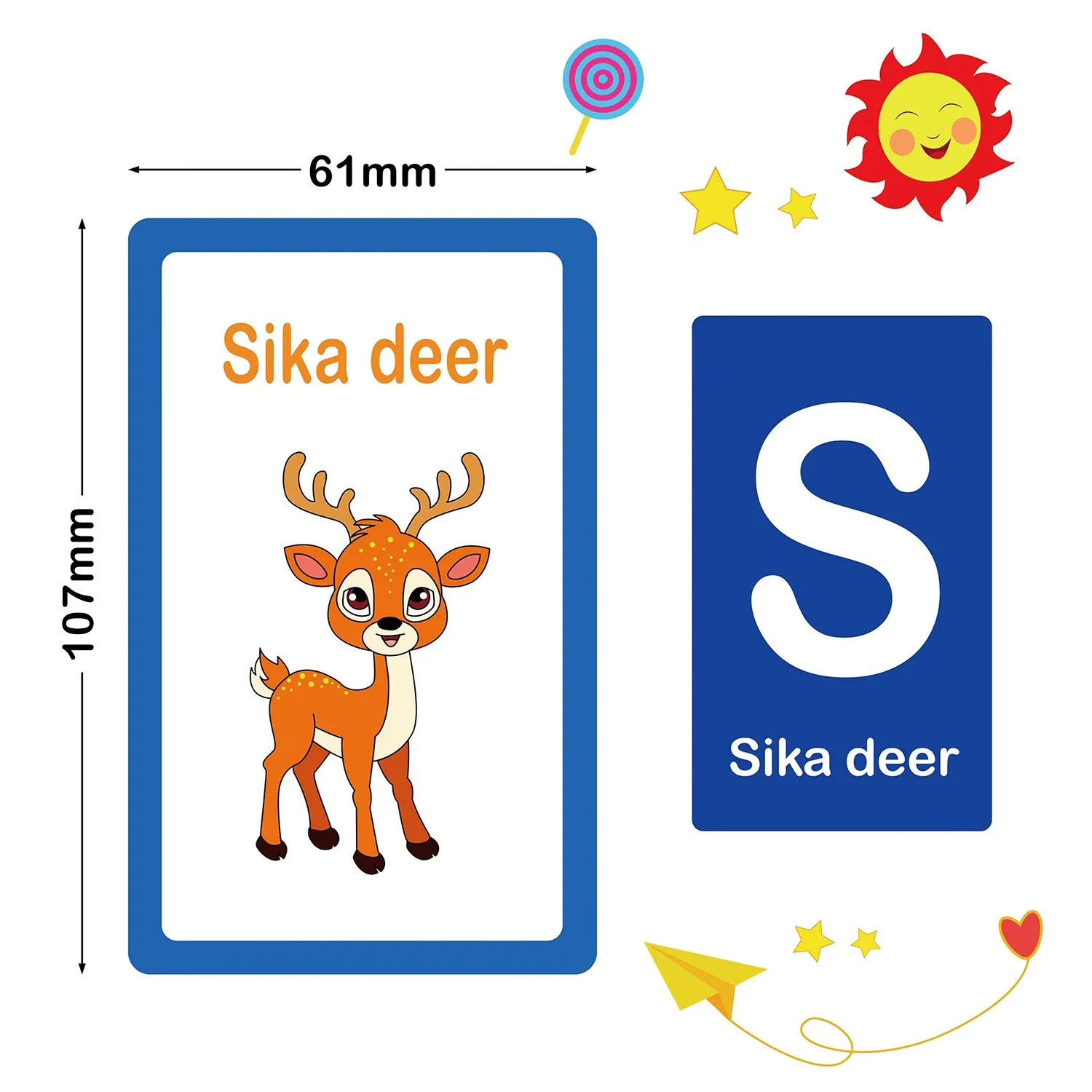 Children Early Education Alphabet Learning Flash card learn letters colors shapes numbers and words Early childhood flashcards