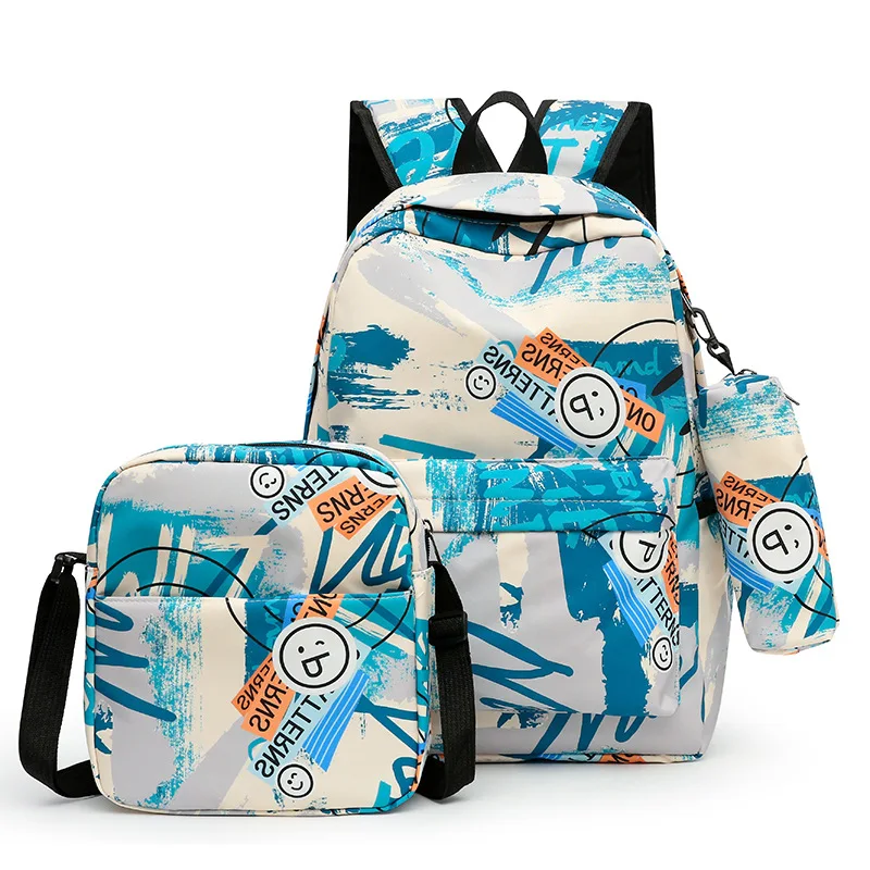 Custom Print Your Design Photo Pattern Logo bookbag 3 pcs Back Pack Kids School Backpack Bags Set Girls and Boys